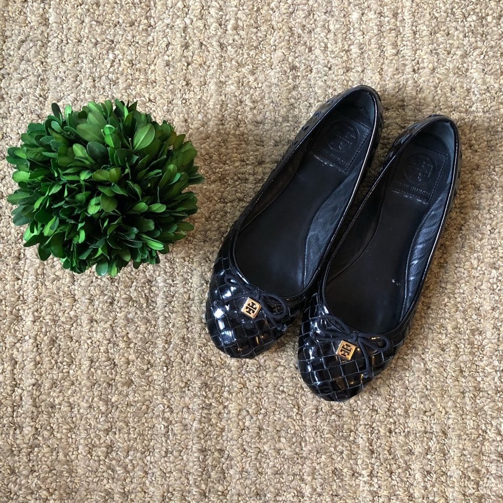 Tory Burch Prescot Basket Weave Ballet Flats